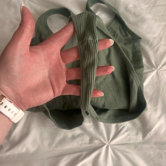 Green Ribbed One Piece - Picture 3 of 3